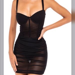 Heiress Corset Mesh Dress